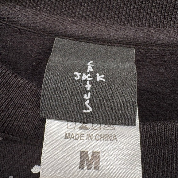 Travis Scott Cactus Jack Stitched Crew Neck Sweatshirt Size Medium - Picture 8 of 9